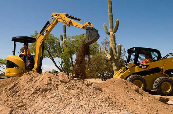 Excavator and Skid Steer
