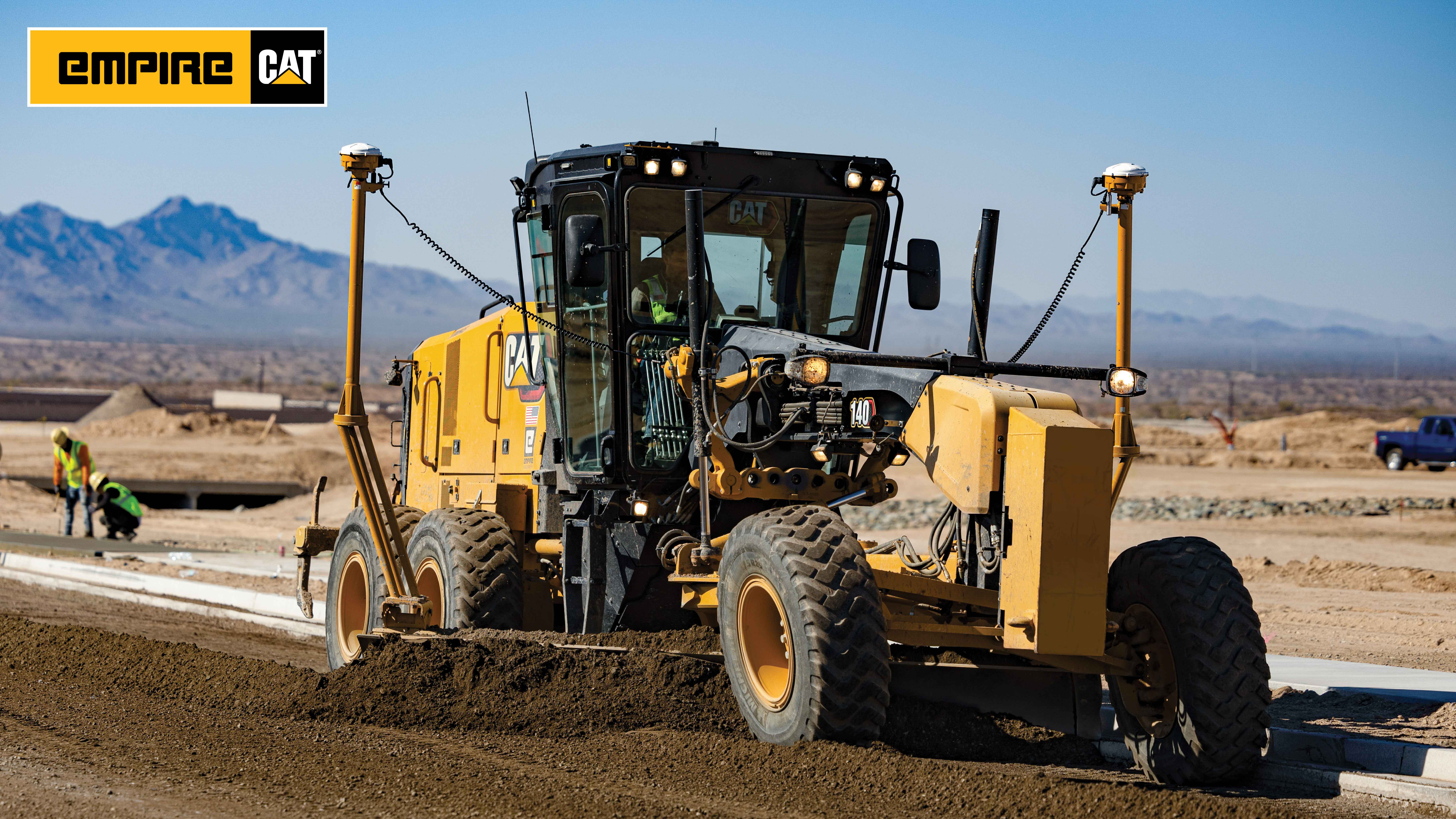 Motor Grader in the desert 